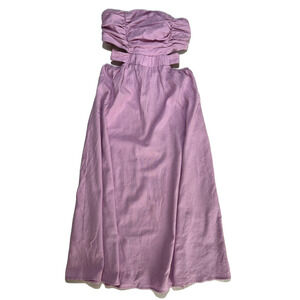 Shareen Collections- Purple Strapless Dress